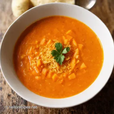 Ma Soupe de Lentilles Corail aux Carottes et Coco Facile Fiche recette