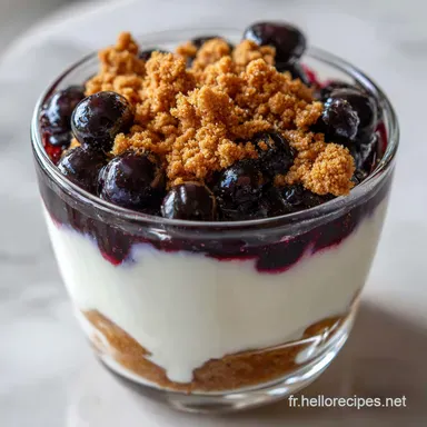 Amour De Cuisine : Verrine Yaourt Grec Myrtilles L&eacute;g&egrave;re Fiche recette