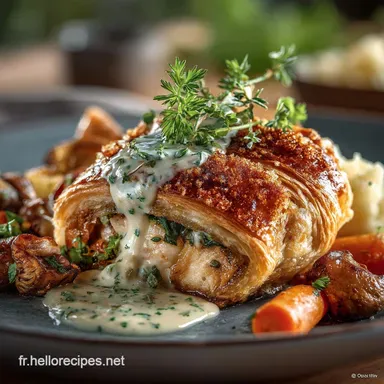 Le Volauvent au poulet facile croustillant sauce supr&ecirc;me antigrumeaux Fiche recette