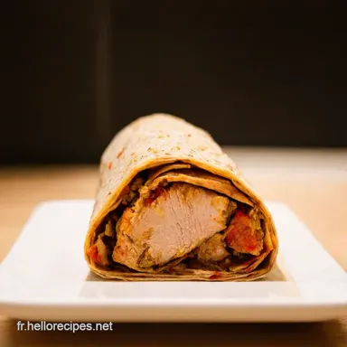 Wrap de Poulet au Sumac Facile Go&ucirc;t M&eacute;diterran&eacute;en Fiche recette