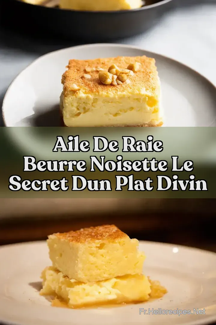 Aile de Raie Beurre Noisette Le Secret dun Plat Divin