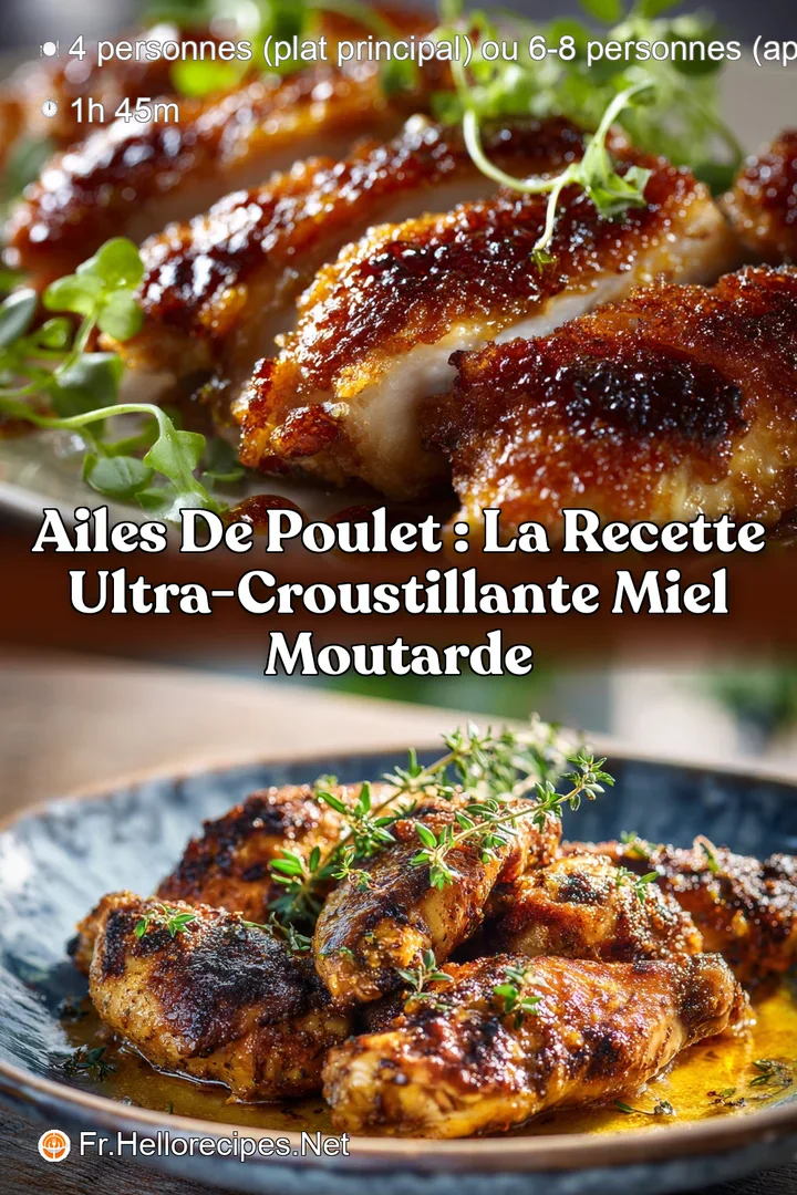Ailes de poulet : La recette ultra-croustillante miel moutarde