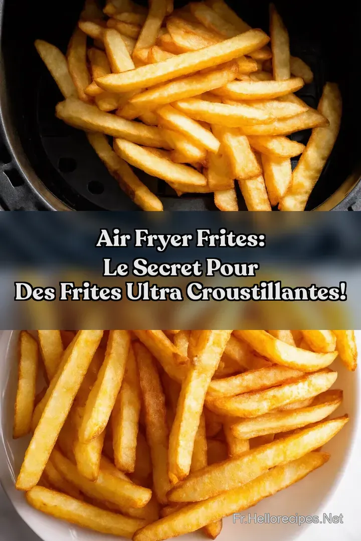 Air Fryer Frites: Le Secret Pour des Frites Ultra Croustillantes! : ÉPINGLER POUR PLUS TARD Air Fryer Frites: Le Secret Pour des Frites Ultra Croustillantes!