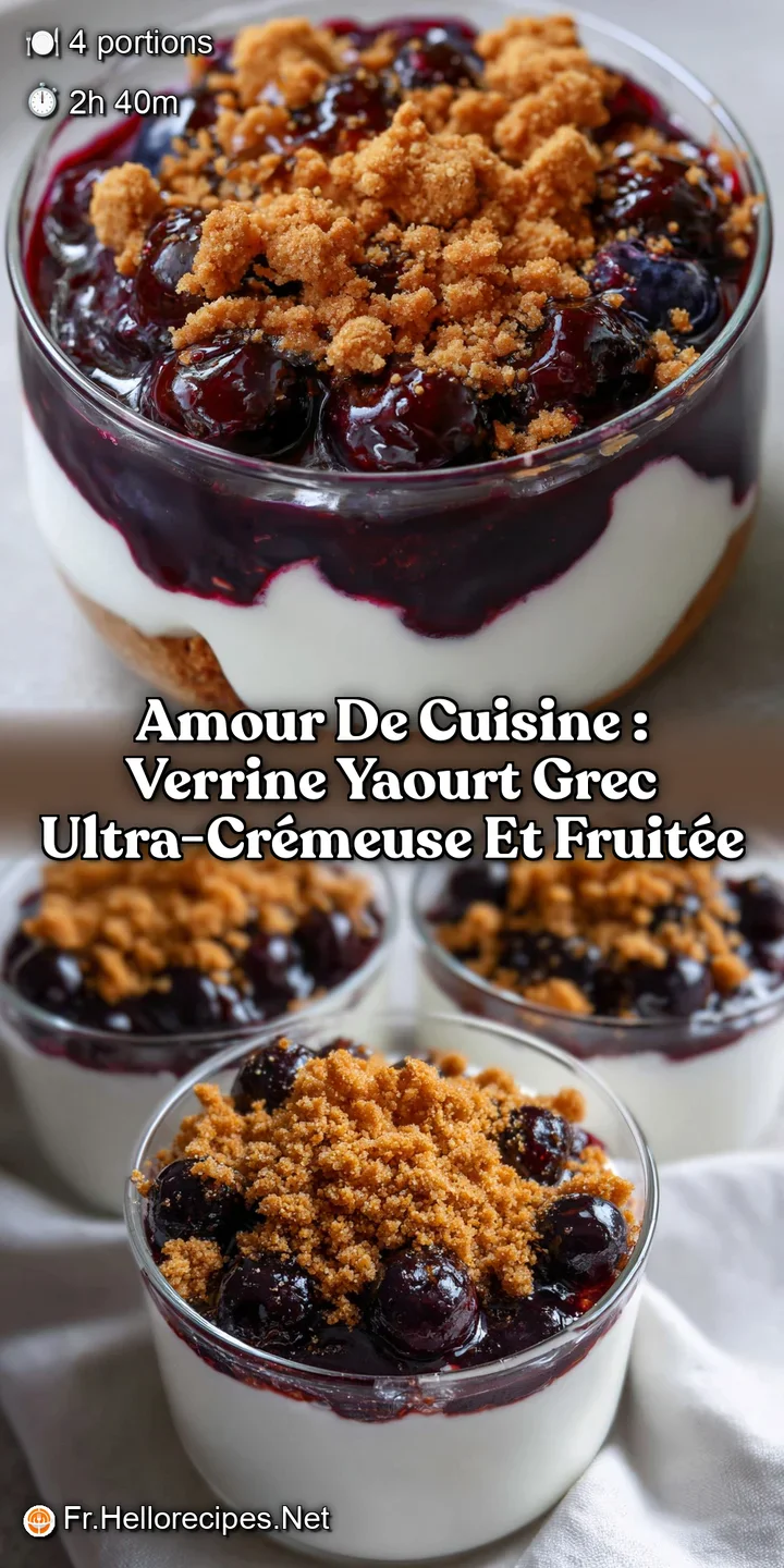 Amour De Cuisine : Verrine Yaourt Grec ultra-cr&eacute;meuse et fruit&eacute;e