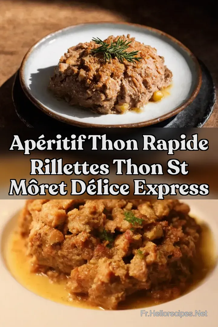 Ap&eacute;ritif Thon Rapide Rillettes Thon St M&ocirc;ret d&eacute;lice express