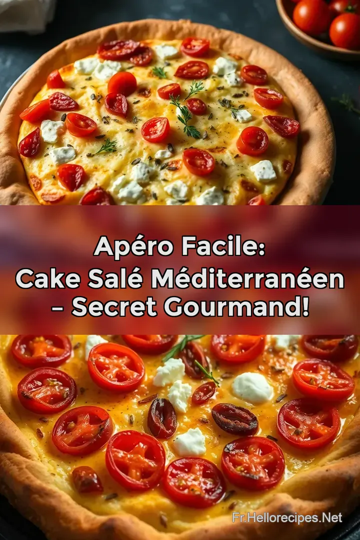 Apéro Facile: Cake Salé Méditerranéen – Secret Gourmand! : ÉPINGLER POUR PLUS TARD Apéro Facile: Cake Salé Méditerranéen – Secret Gourmand!