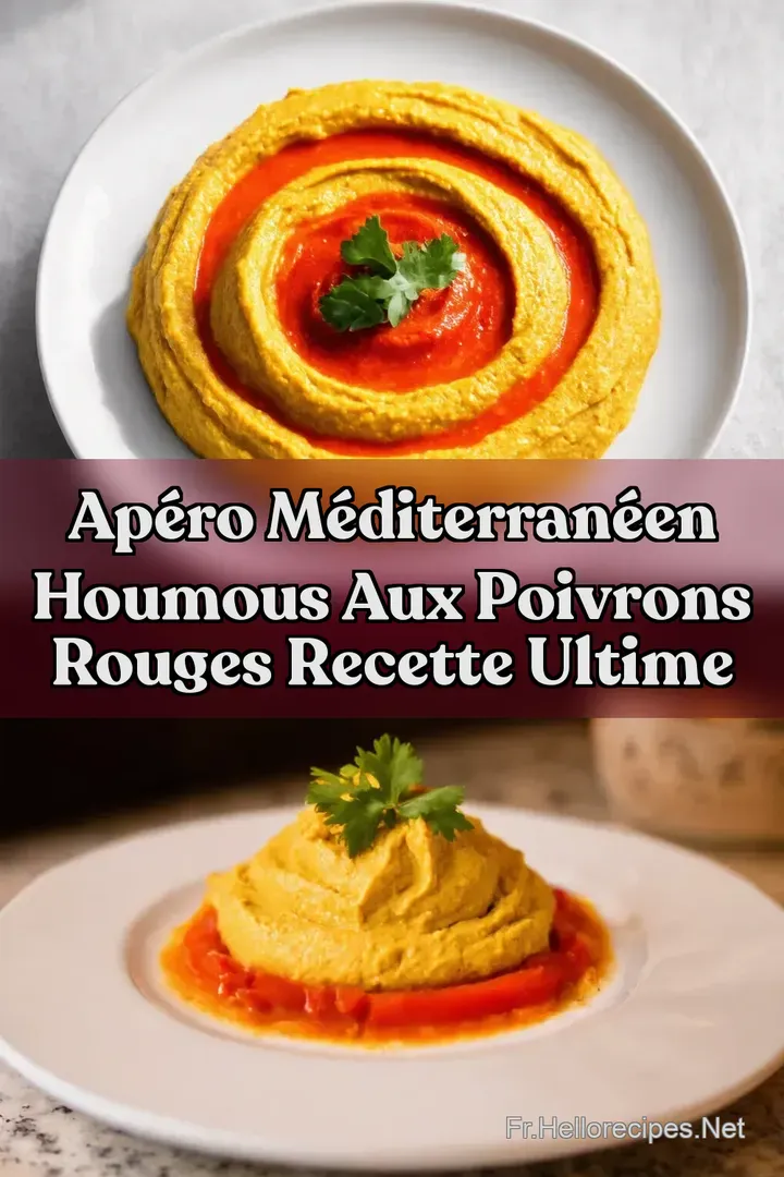 Ap&eacute;ro M&eacute;diterran&eacute;en Houmous aux Poivrons Rouges Recette Ultime