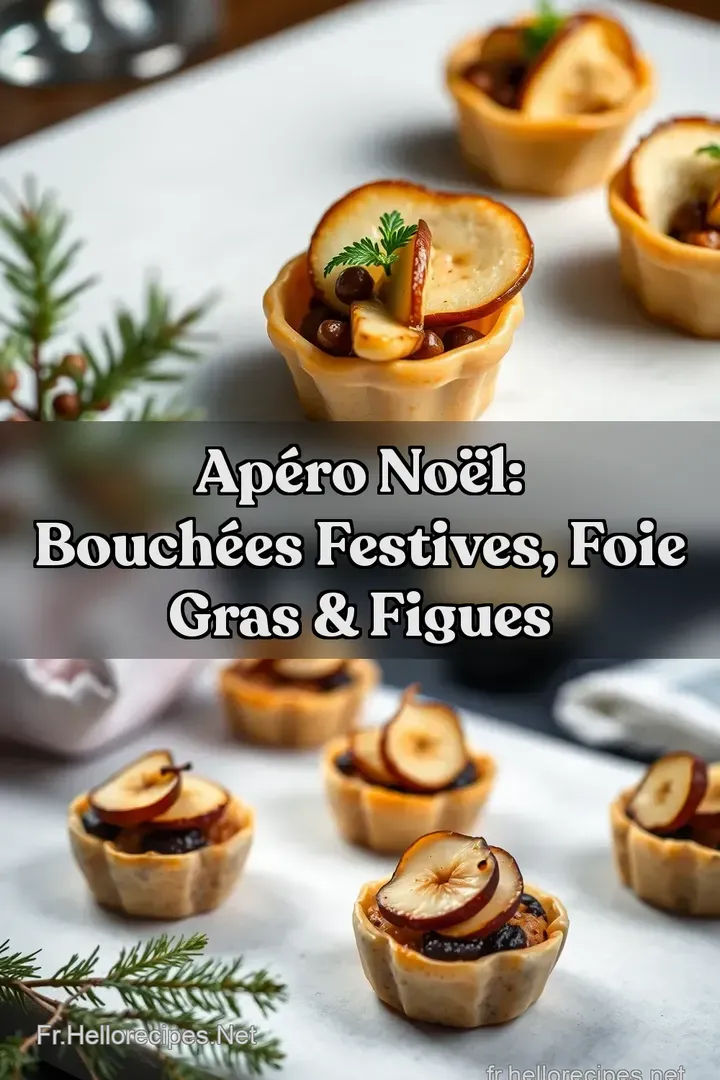 Apéro Noël: Bouchées Festives Foie Gras & Figues : ÉPINGLER POUR PLUS TARD Apéro Noël: Bouchées Festives Foie Gras & Figues