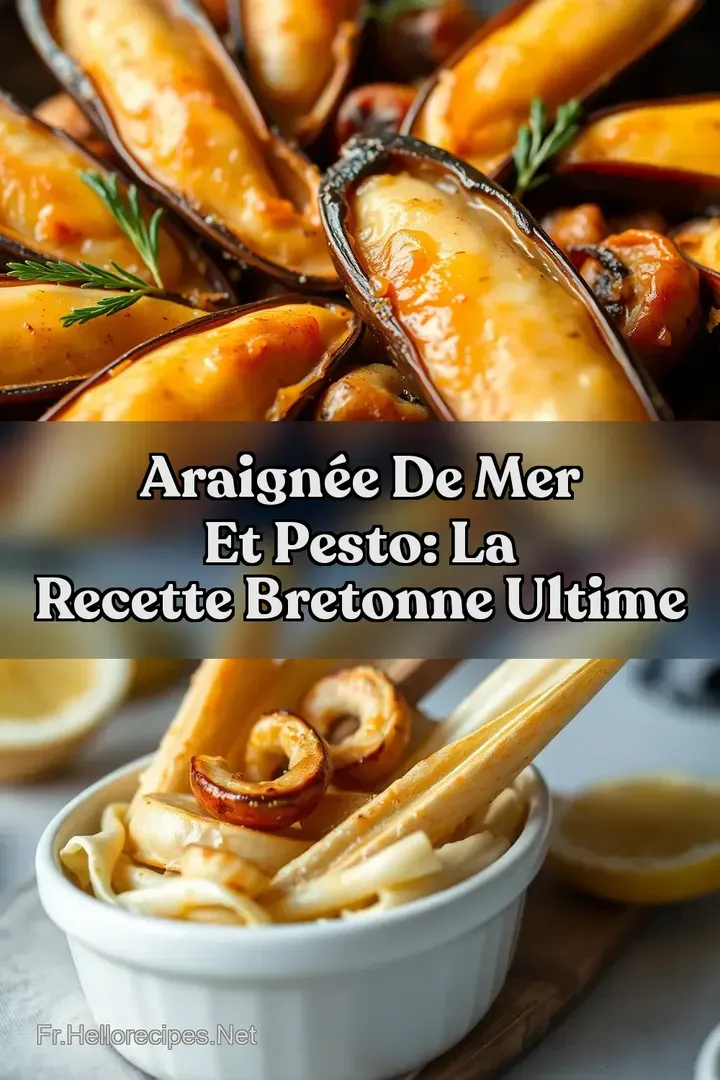 Araignée de Mer et Pesto: La Recette Bretonne Ultime : ÉPINGLER POUR PLUS TARD Araignée de Mer et Pesto: La Recette Bretonne Ultime