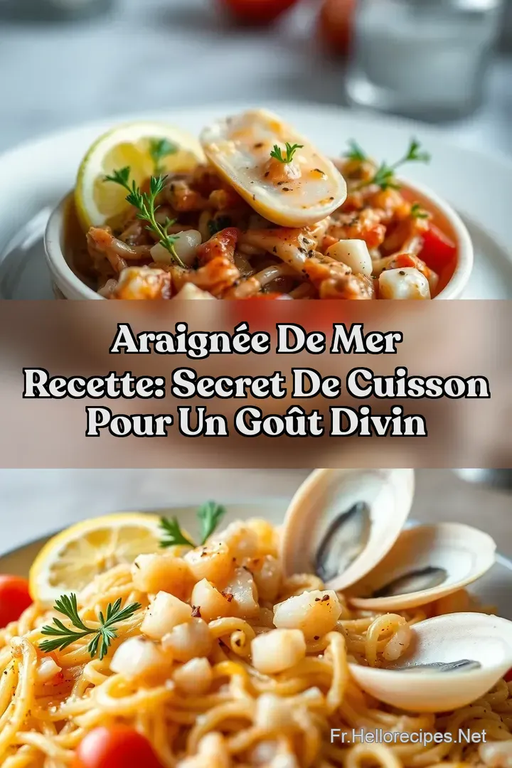 Araignée de Mer Recette: Secret de Cuisson Pour un Goût Divin : ÉPINGLER POUR PLUS TARD Araignée de Mer Recette: Secret de Cuisson Pour un Goût Divin