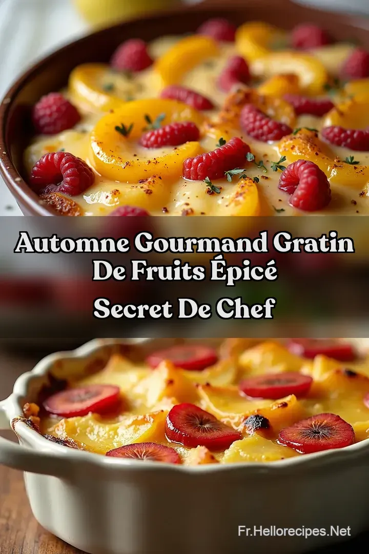 Automne Gourmand Gratin De Fruits &Eacute;pic&eacute; Secret de Chef