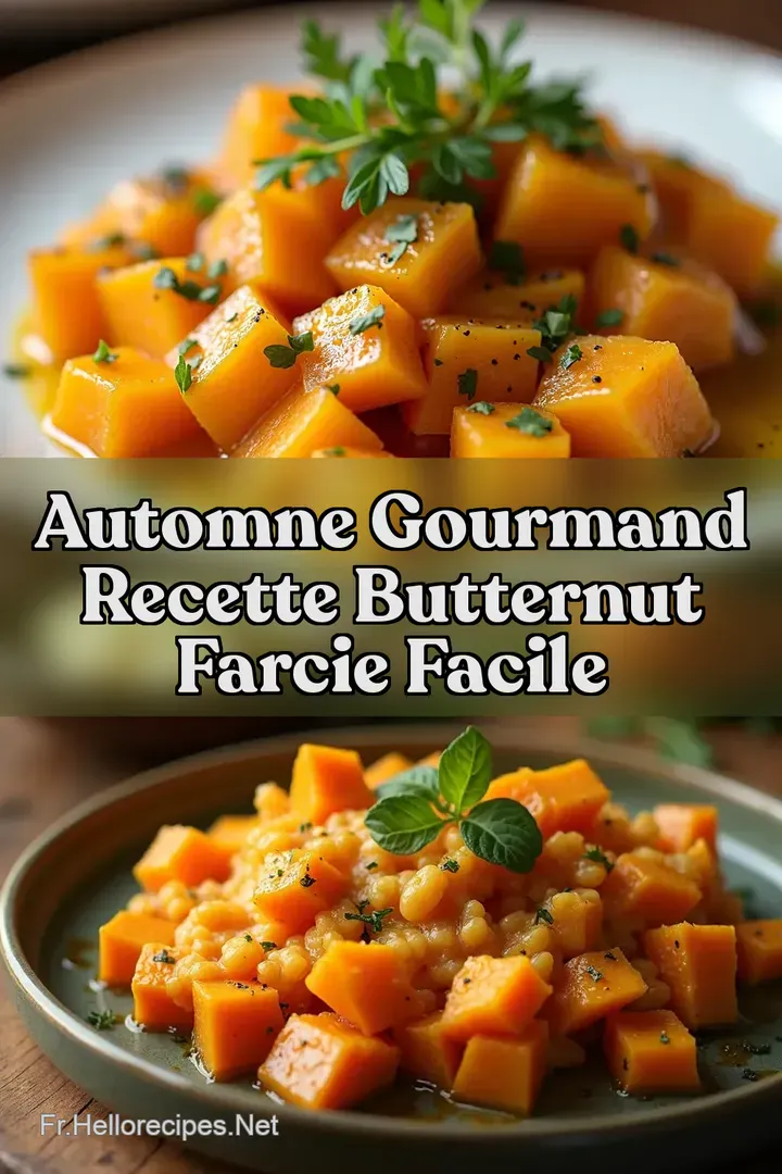 Automne Gourmand Recette Butternut Farcie Facile