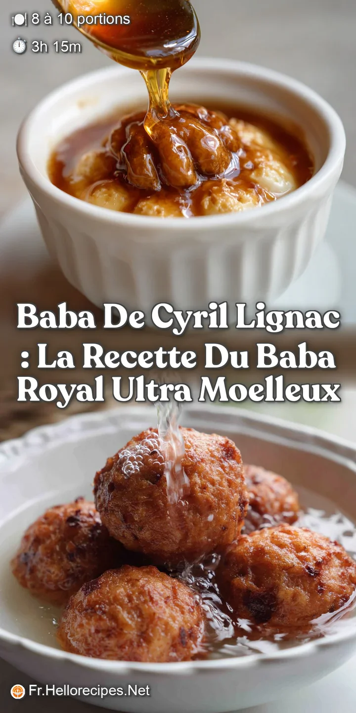 Baba de Cyril Lignac : La Recette du Baba Royal Ultra Moelleux