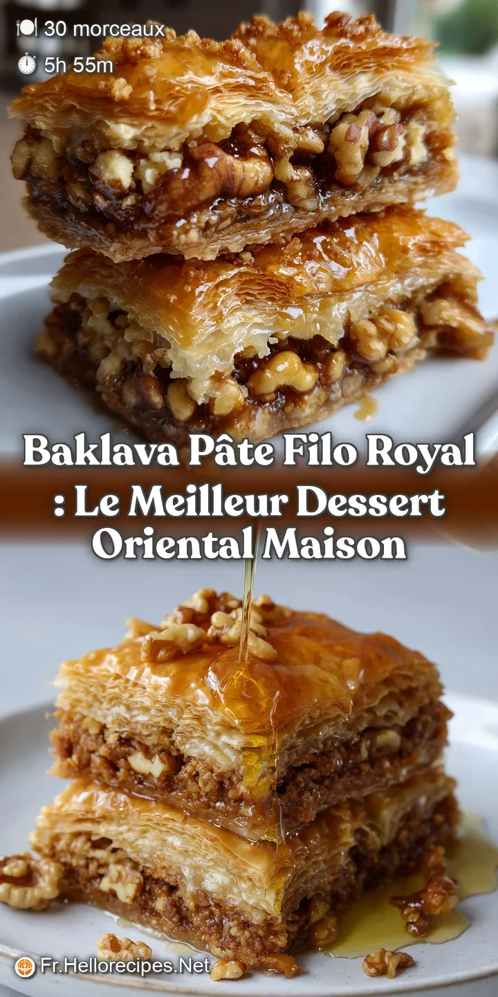 Baklava P&acirc;te Filo Royal : Le Meilleur Dessert Oriental Maison
