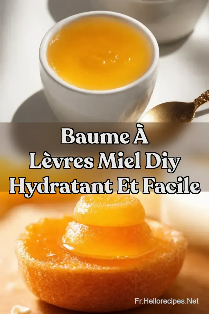 Baume &agrave; L&egrave;vres Miel DIY Hydratant et Facile
