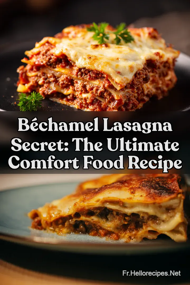 Béchamel Lasagna Secret: The Ultimate Comfort Food Recipe : ÉPINGLER POUR PLUS TARD Béchamel Lasagna Secret: The Ultimate Comfort Food Recipe