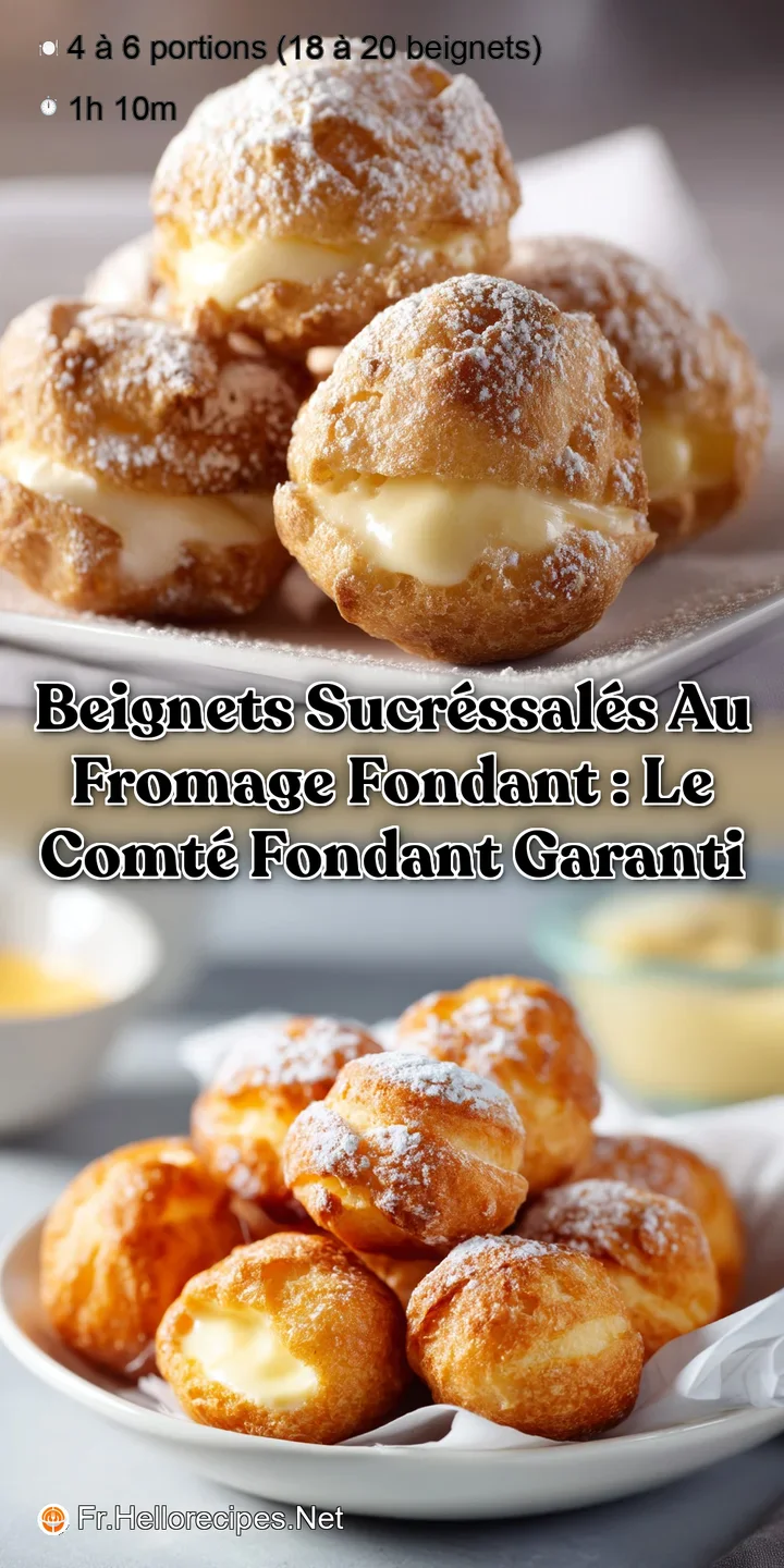 Beignets Sucr&eacute;sSal&eacute;s au Fromage Fondant : Le Comt&eacute; Fondant Garanti