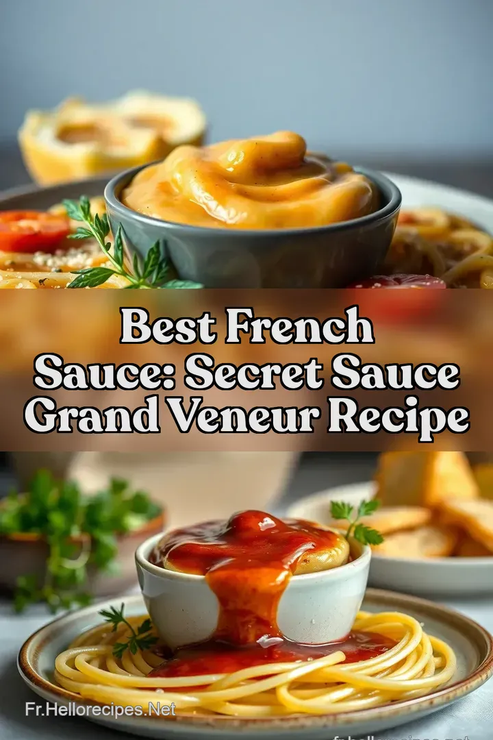 Best French Sauce: Secret Sauce Grand Veneur Recipe : ÉPINGLER POUR PLUS TARD Best French Sauce: Secret Sauce Grand Veneur Recipe