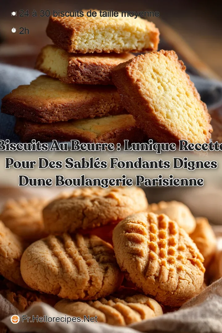 Biscuits au beurre : Lunique recette pour des sabl&eacute;s fondants dignes dune boulangerie parisienne