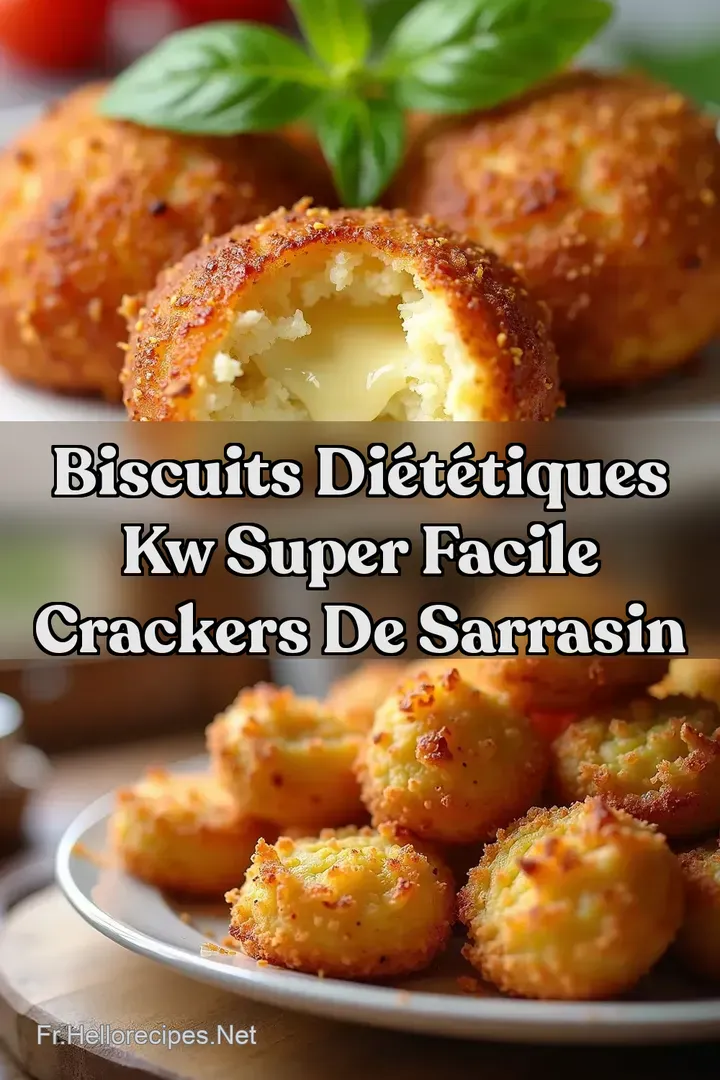 Biscuits Di&eacute;t&eacute;tiques kw Super Facile Crackers de Sarrasin