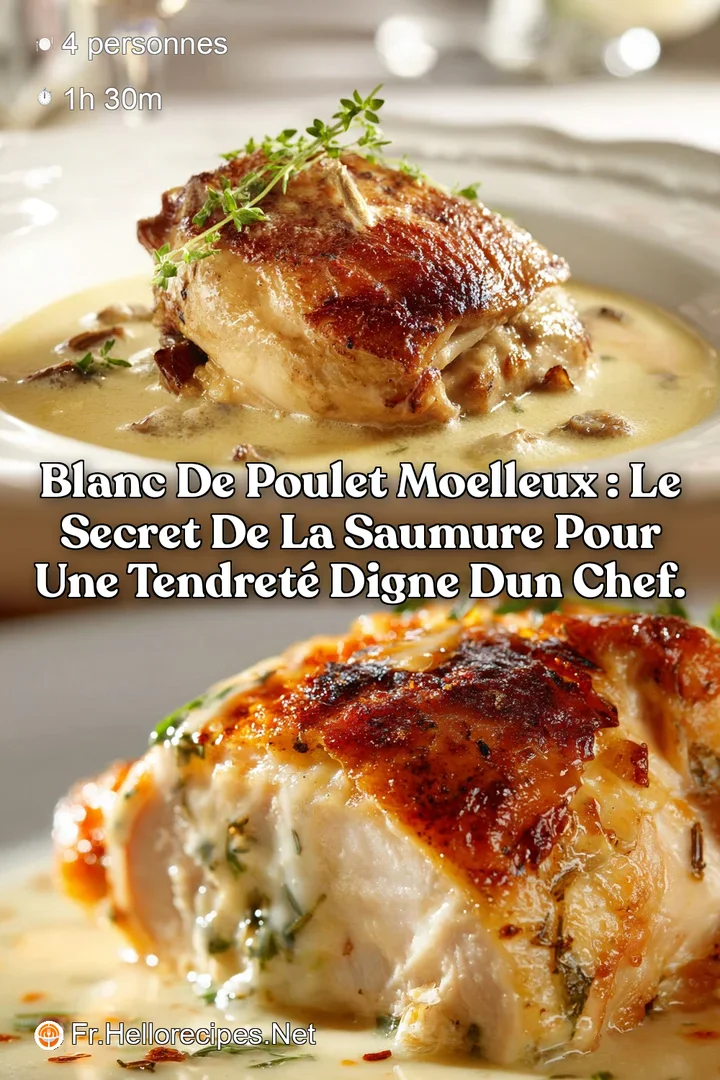 Blanc de Poulet Moelleux : Le secret de la saumure pour une tendret&eacute; digne dun chef.