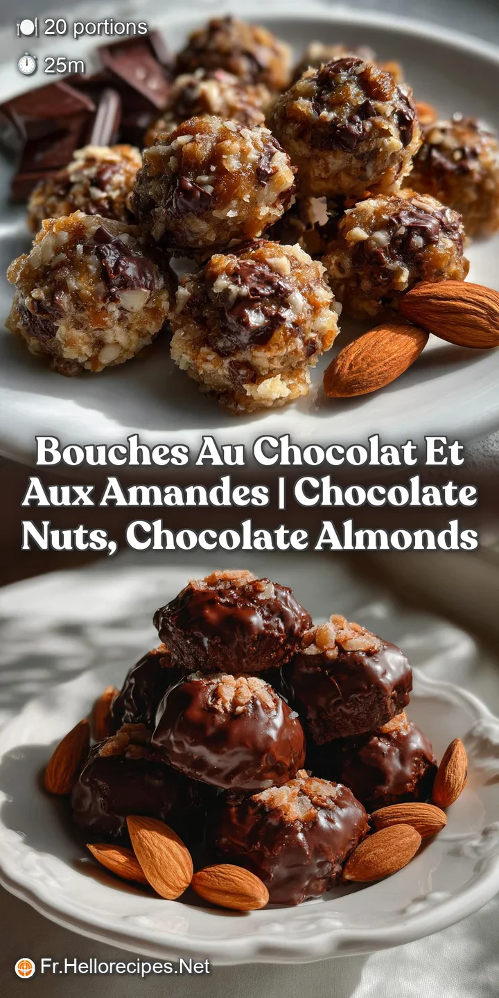 Bouches au Chocolat et aux Amandes | Chocolate Nuts Chocolate Almonds