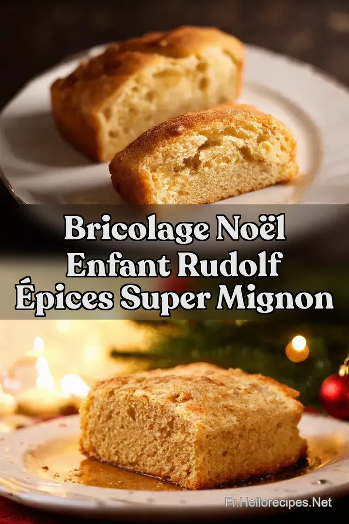 Bricolage No&euml;l Enfant Rudolf &Eacute;pices Super Mignon