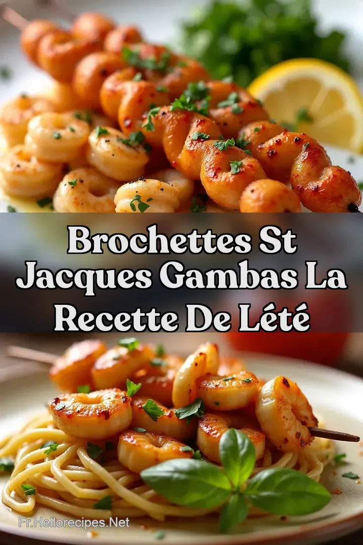 Brochettes St Jacques Gambas La Recette de l&Eacute;t&eacute;