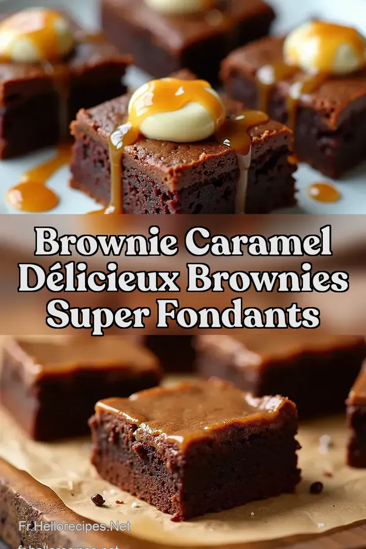 Brownie Caramel D&Eacute;LICIEUX Brownies Super Fondants