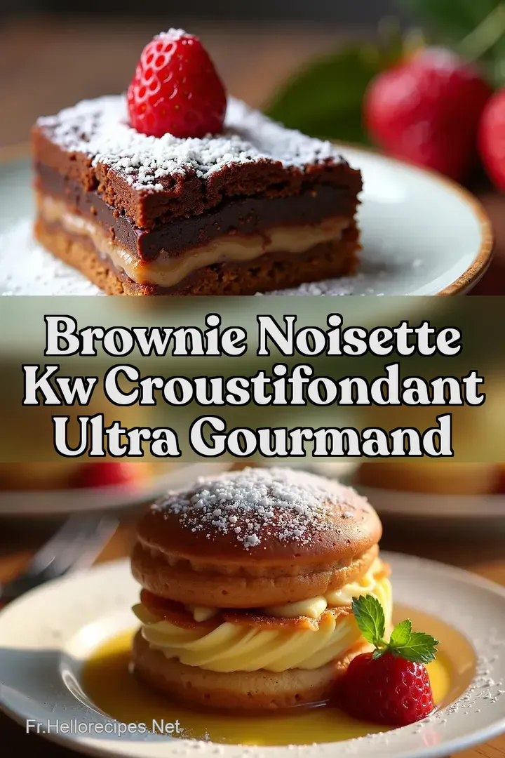 Brownie Noisette kw CroustiFondant Ultra Gourmand