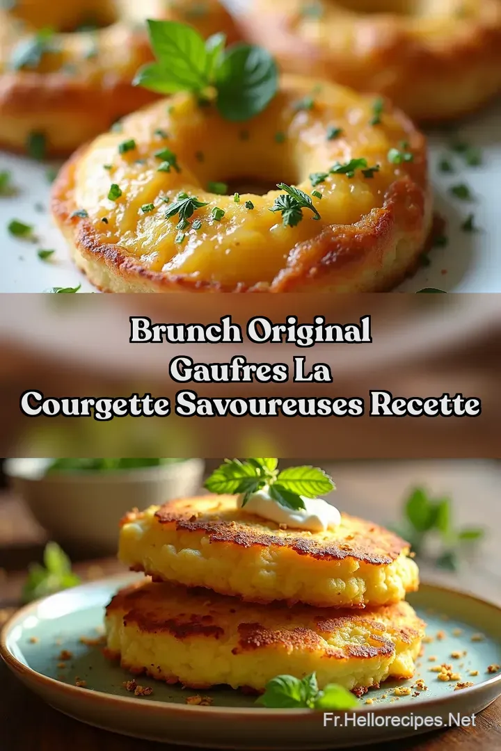 Brunch Original Gaufres la Courgette Savoureuses Recette