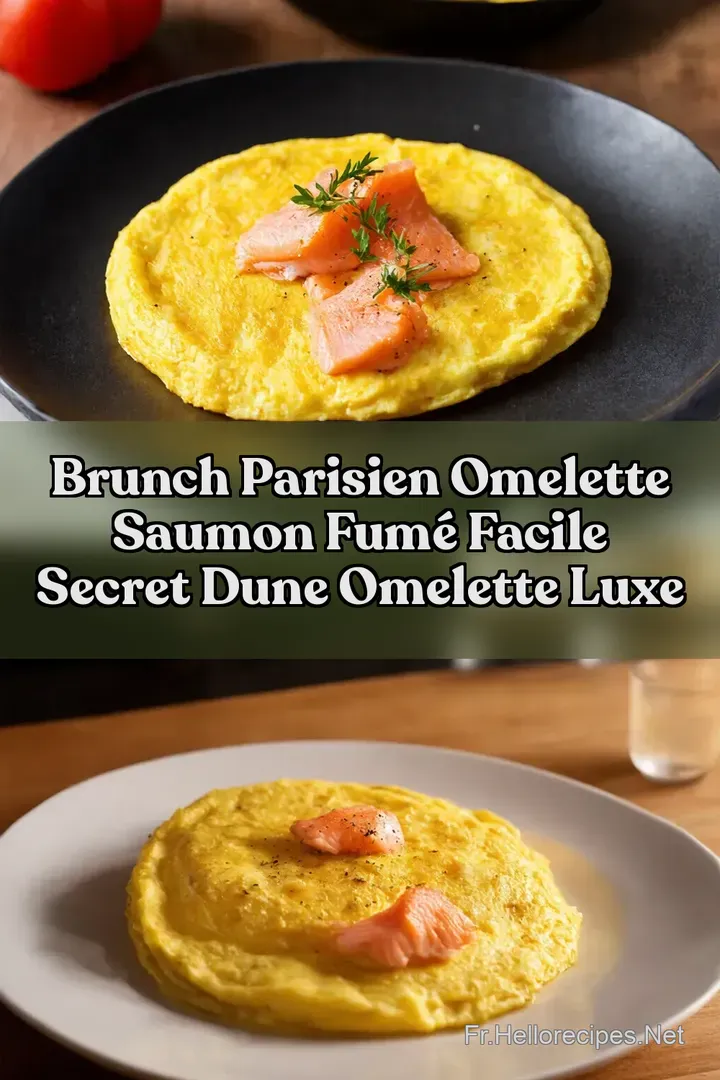 Brunch Parisien Omelette saumon fum&eacute; facile Secret dune Omelette Luxe