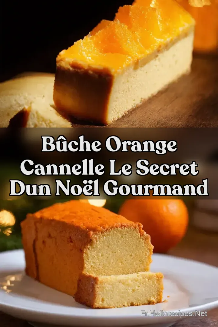 B&ucirc;che Orange Cannelle Le Secret dun No&euml;l Gourmand