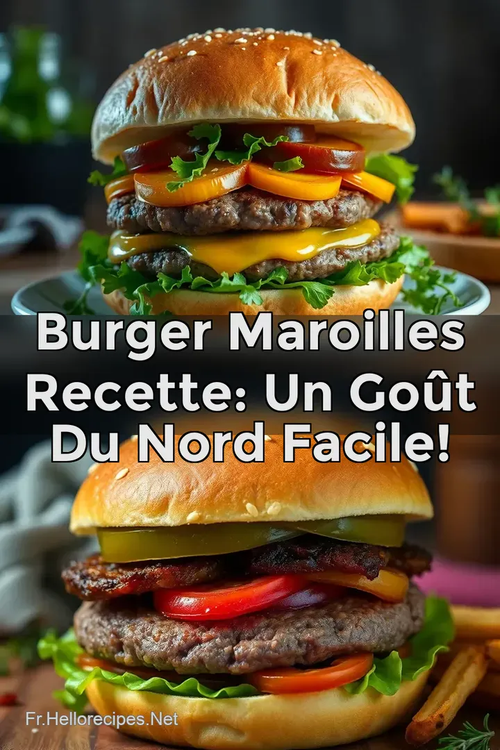 Burger Maroilles Recette: Un Goût du Nord Facile! : ÉPINGLER POUR PLUS TARD Burger Maroilles Recette: Un Goût du Nord Facile!