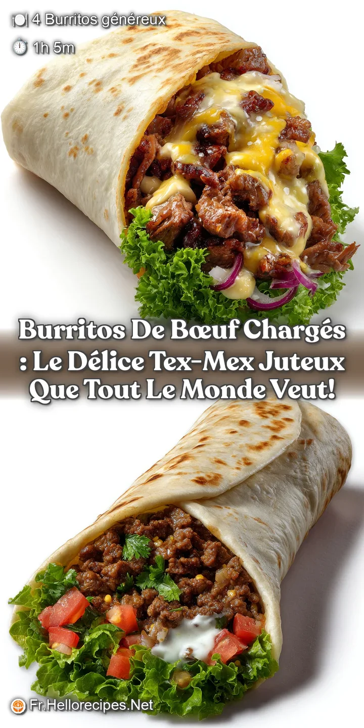 Burritos de B&oelig;uf Charg&eacute;s : Le D&eacute;lice Tex-Mex Juteux que tout le monde veut!