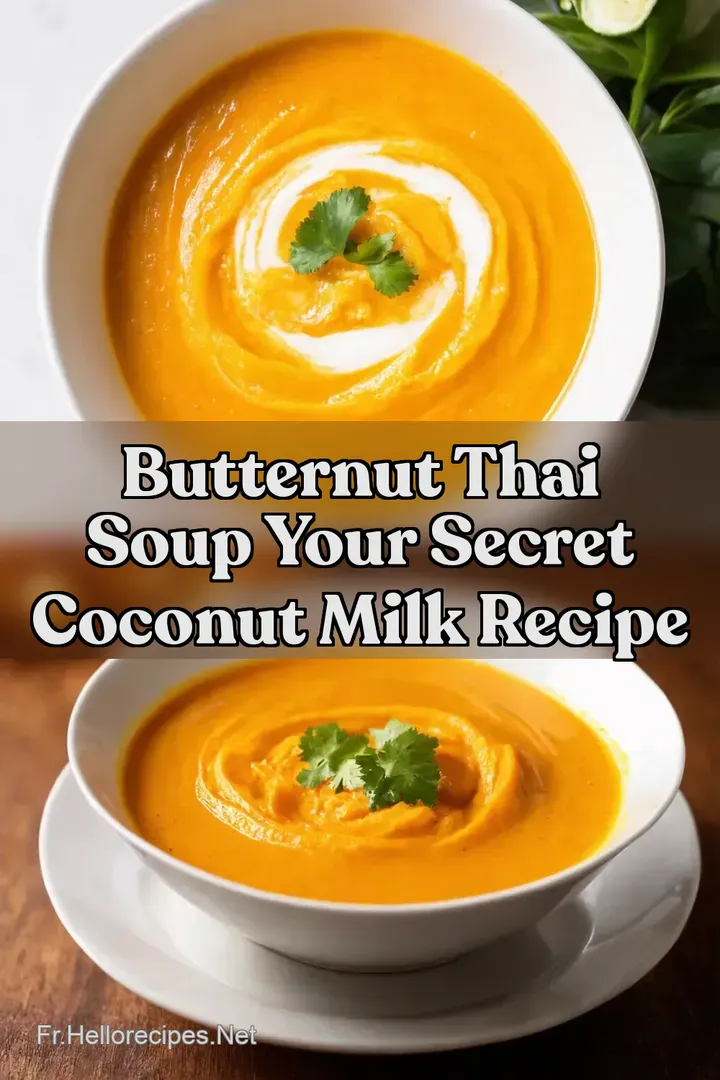 Butternut Thai Soup Your Secret Coconut Milk Recipe