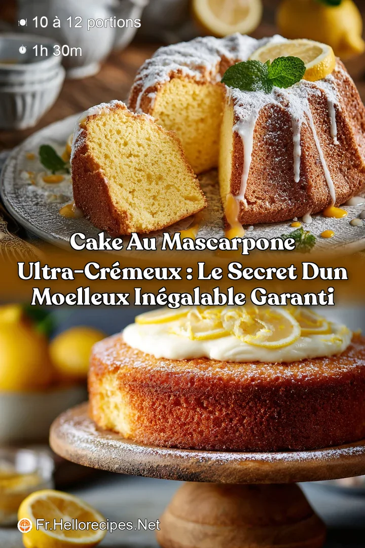 Cake au mascarpone ultra-cr&eacute;meux : le secret dun moelleux in&eacute;galable garanti