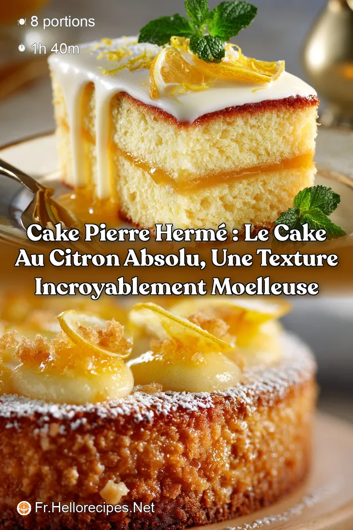 Cake Pierre Herm&eacute; : Le Cake au Citron Absolu une texture incroyablement moelleuse