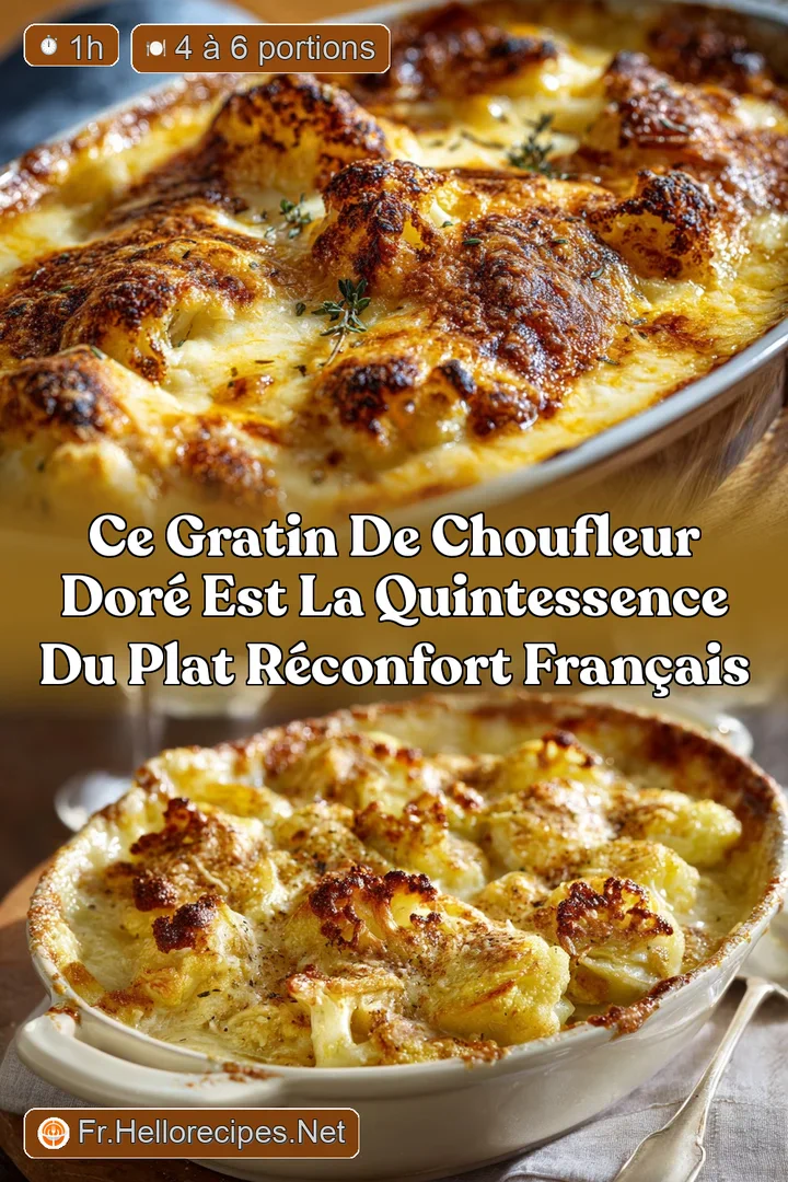 Ce Gratin de Choufleur Dor&eacute; est la quintessence du plat r&eacute;confort fran&ccedil;ais