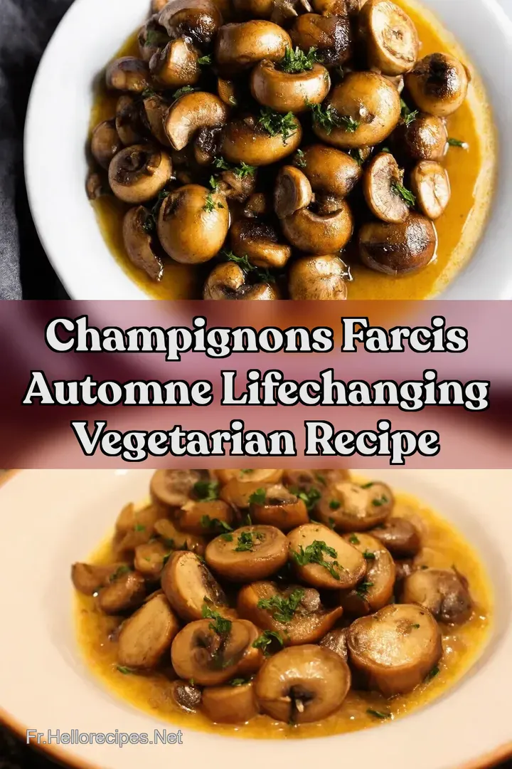 Champignons farcis automne LifeChanging Vegetarian Recipe