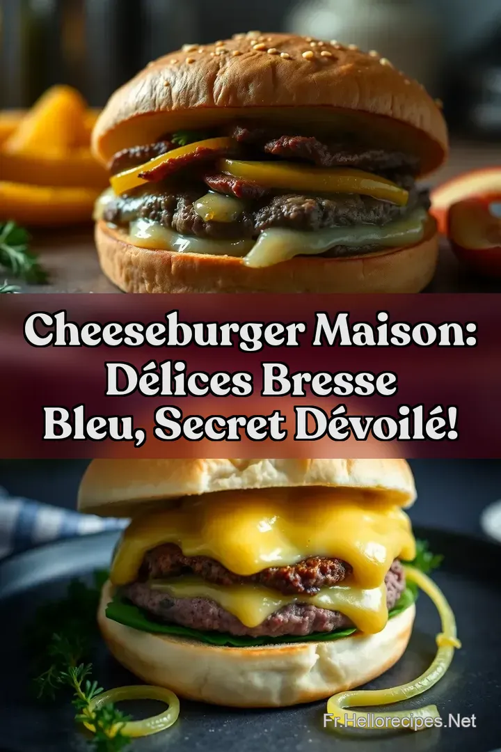 Cheeseburger maison: Délices Bresse Bleu Secret dévoilé!