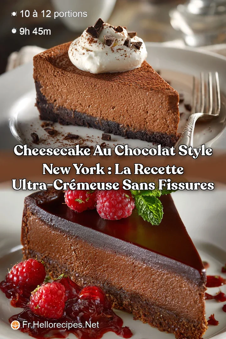 Cheesecake au chocolat style New York : La recette ultra-cr&eacute;meuse sans fissures