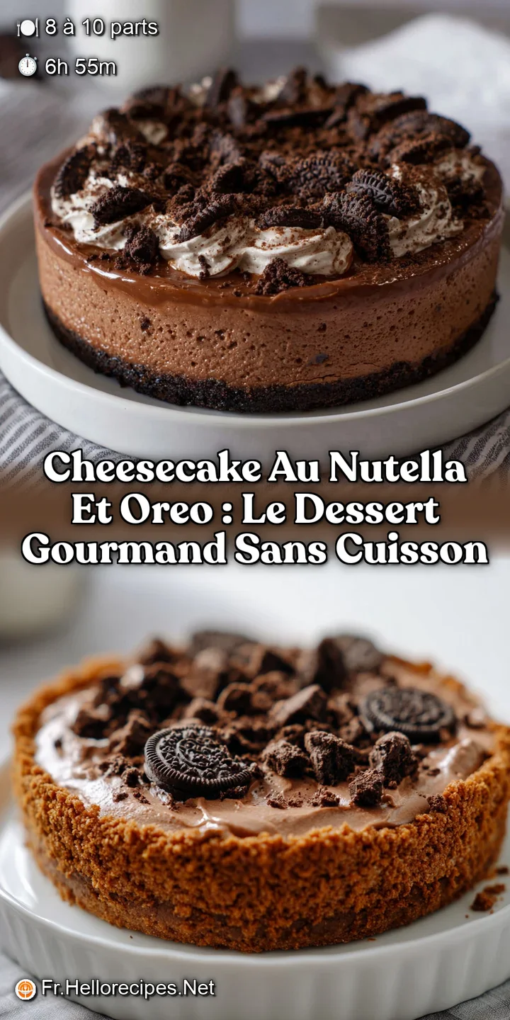 Cheesecake au Nutella et Oreo : Le Dessert Gourmand Sans Cuisson