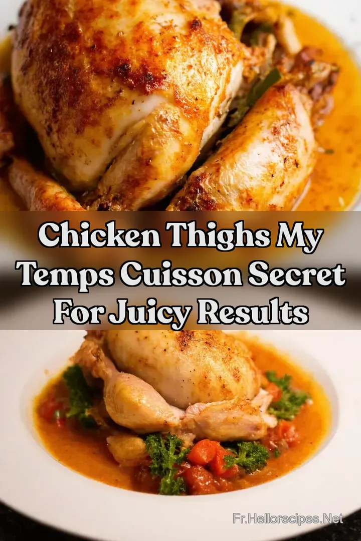 Chicken Thighs My Temps Cuisson Secret for Juicy Results