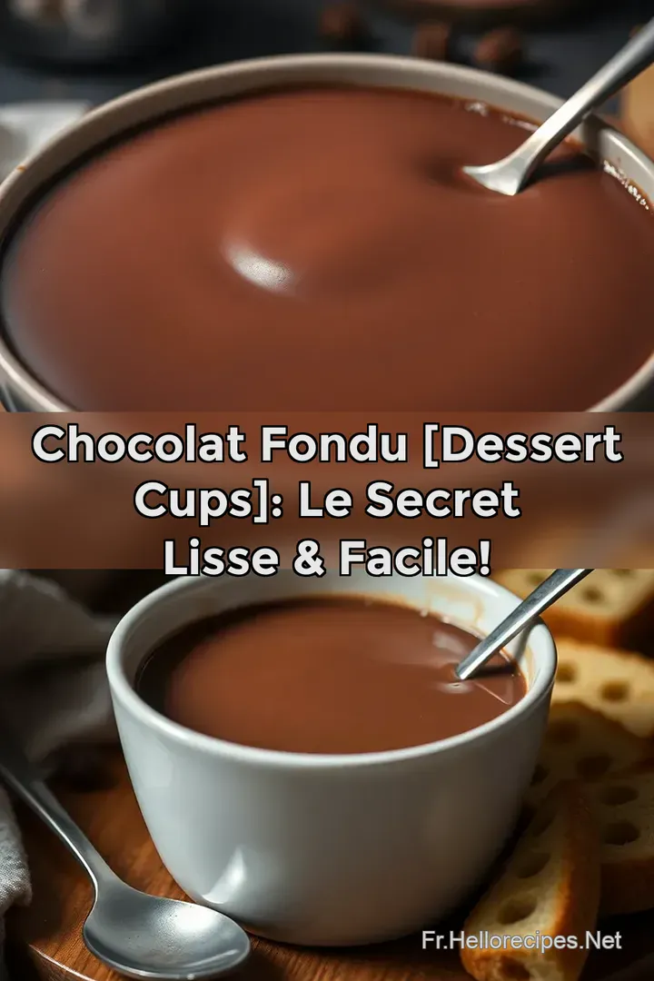 Chocolat Fondu [Dessert Cups]: Le Secret Lisse &amp Facile!