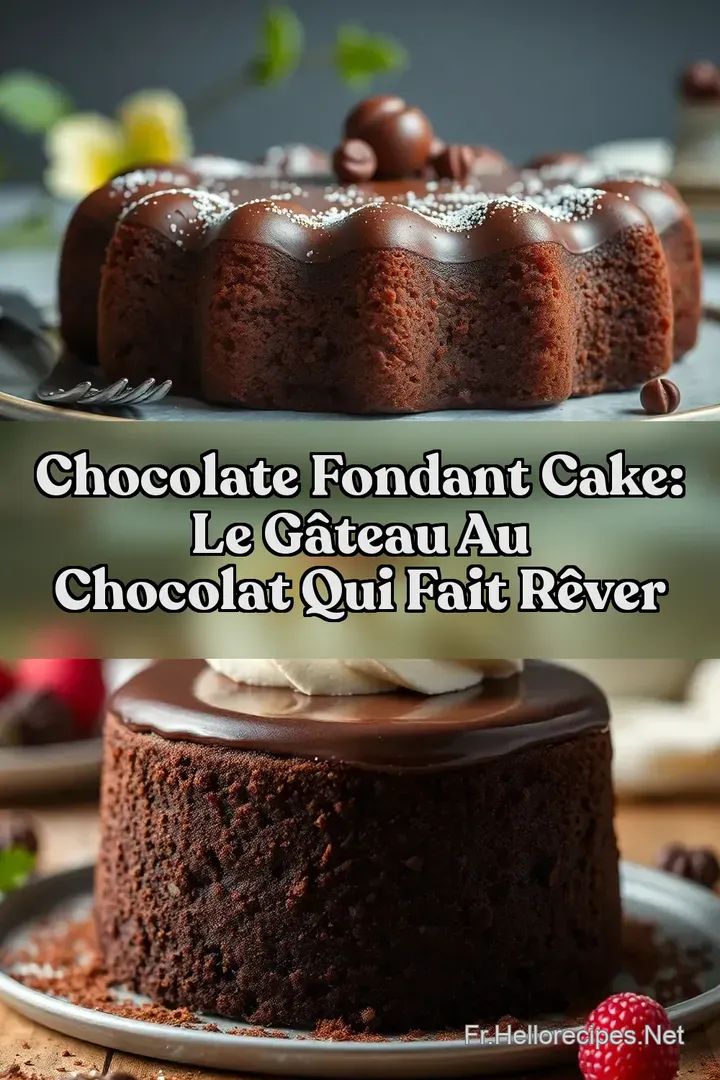 Chocolate Fondant Cake: Le Gâteau au Chocolat Qui Fait Rêver : ÉPINGLER POUR PLUS TARD Chocolate Fondant Cake: Le Gâteau au Chocolat Qui Fait Rêver