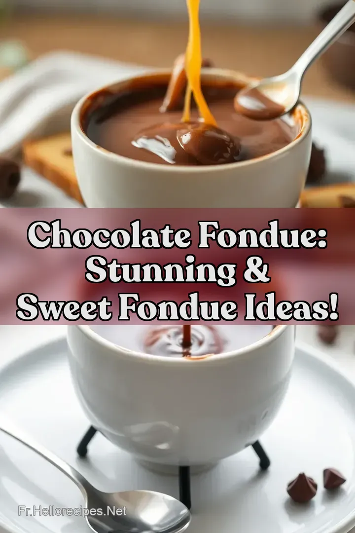 Chocolate Fondue: Stunning & Sweet Fondue Ideas! : ÉPINGLER POUR PLUS TARD Chocolate Fondue: Stunning & Sweet Fondue Ideas!