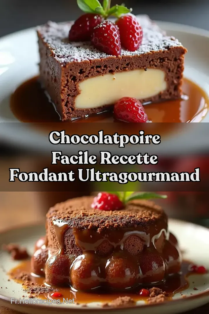 ChocolatPoire Facile Recette Fondant UltraGourmand