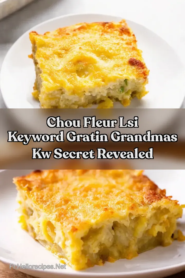 Chou Fleur LSI keyword Gratin Grandmas kw Secret Revealed