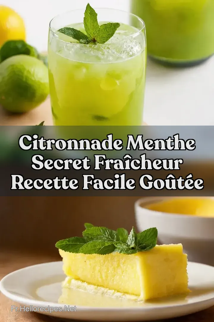 Citronnade Menthe Secret Fra&icirc;cheur Recette Facile Go&ucirc;t&eacute;e